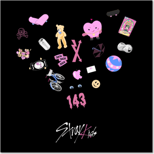 stray kids maxident Posters and Art